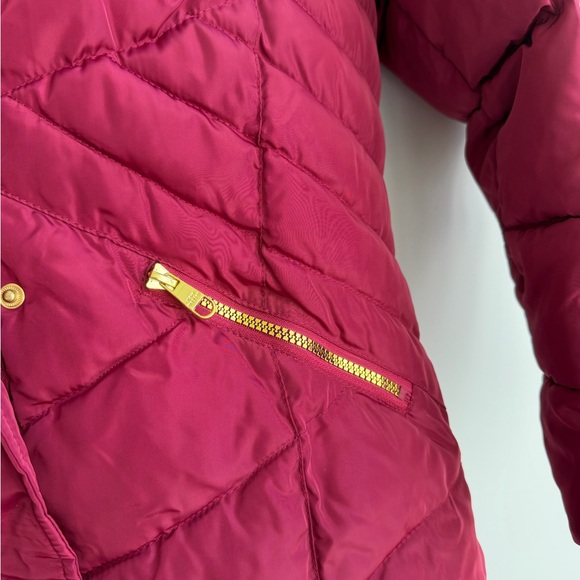 Steve Madden Red Jacket with Fur Trim - Picture 4 of 8